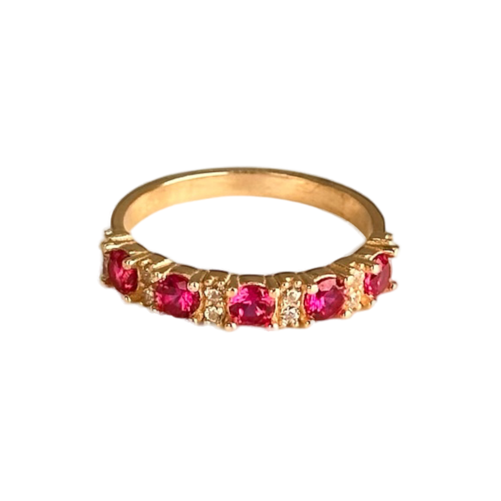 FUCSIA ZIRC RING