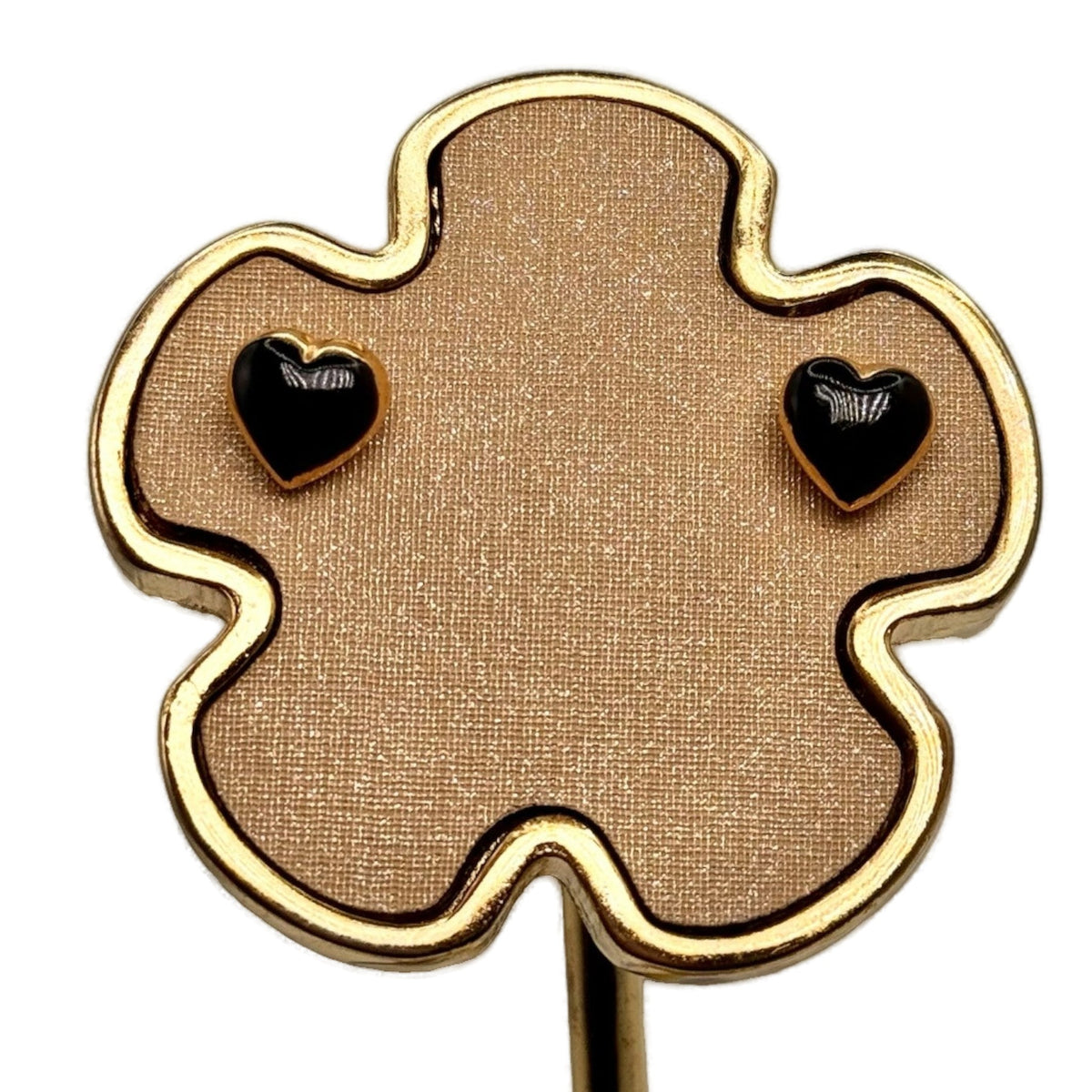 PENDIENTES DE CORAZÓN NEGRO