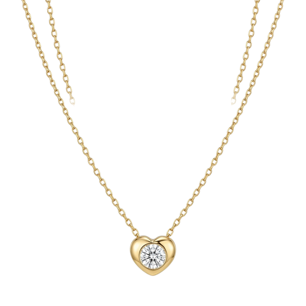 HEART ZIRCH NECKLACE 00060