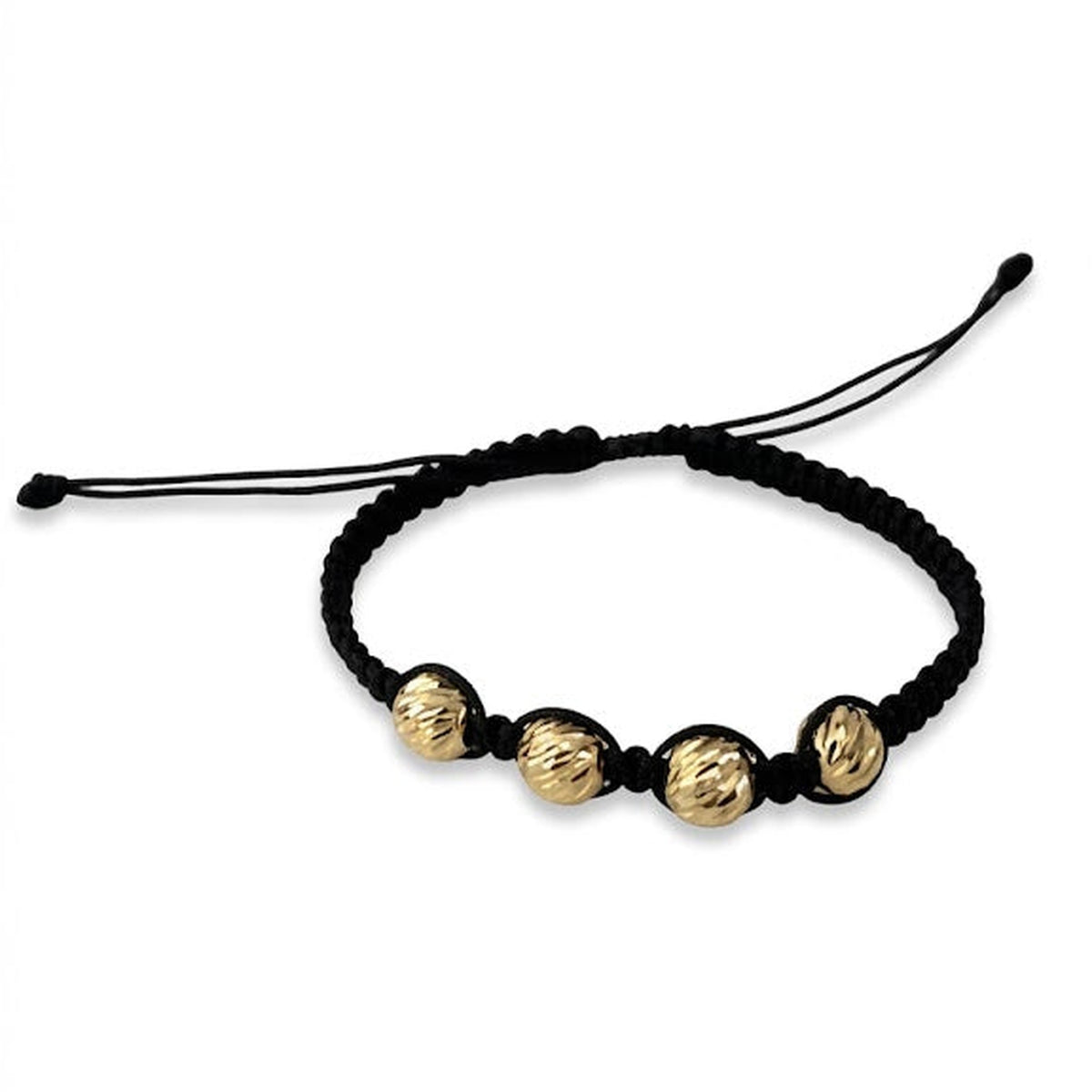 Pulsera negra 4 balines
