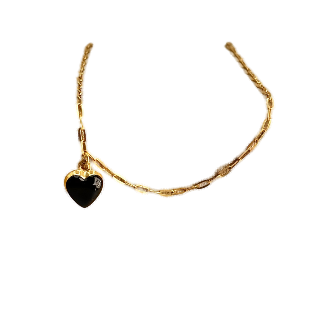 Black Heart Bracelet
