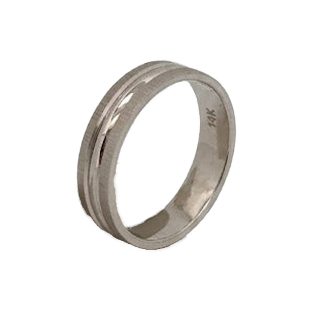 Anillo de oro blanco de 14k talla 6