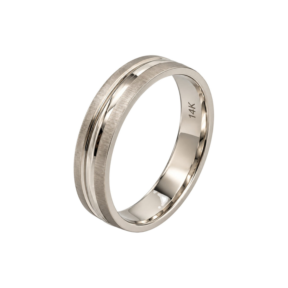 14K White Gold Ring Size 6