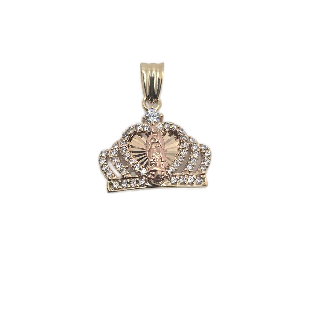 Gold pendant of the Virgin Mary's crown