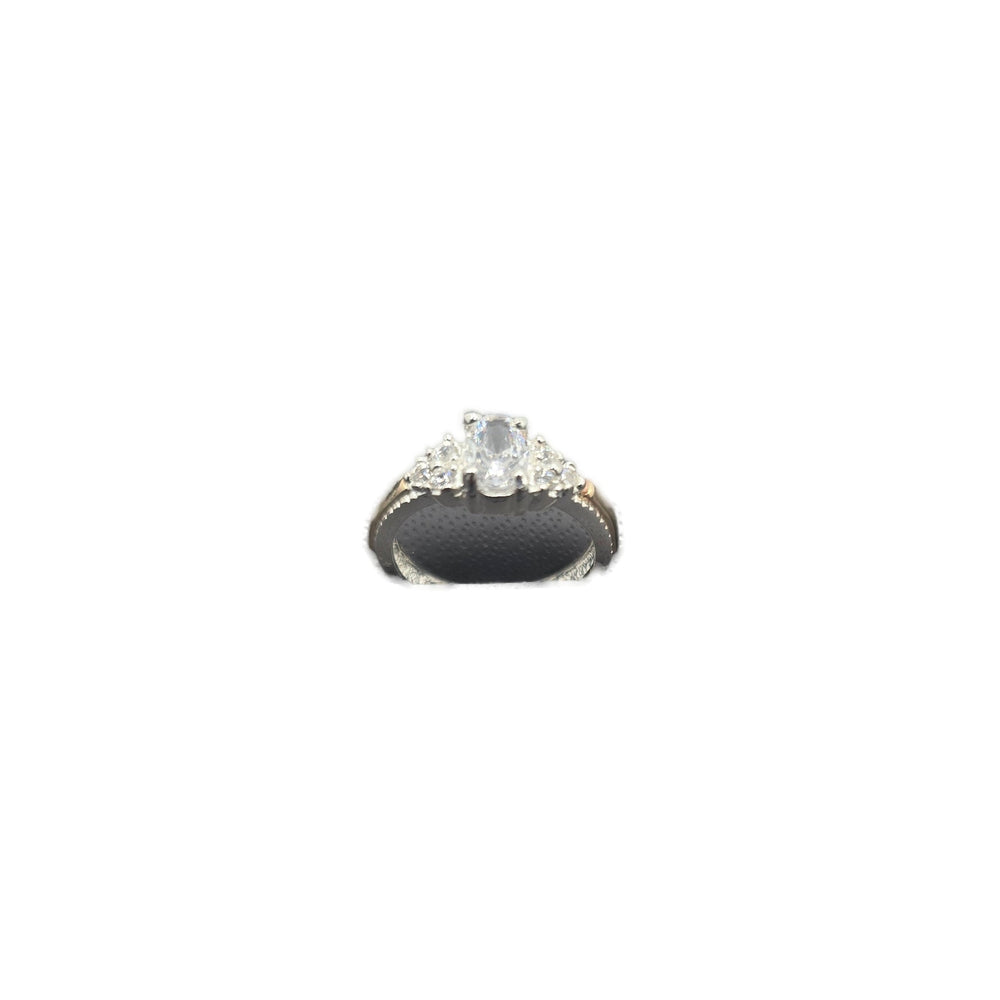 Anillo de promesa de dos tonos
