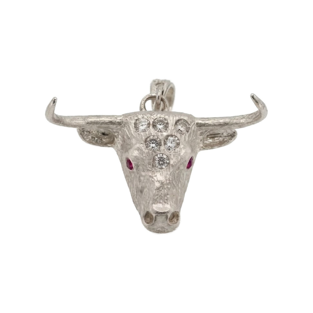 Dije de plata Cabeza toro