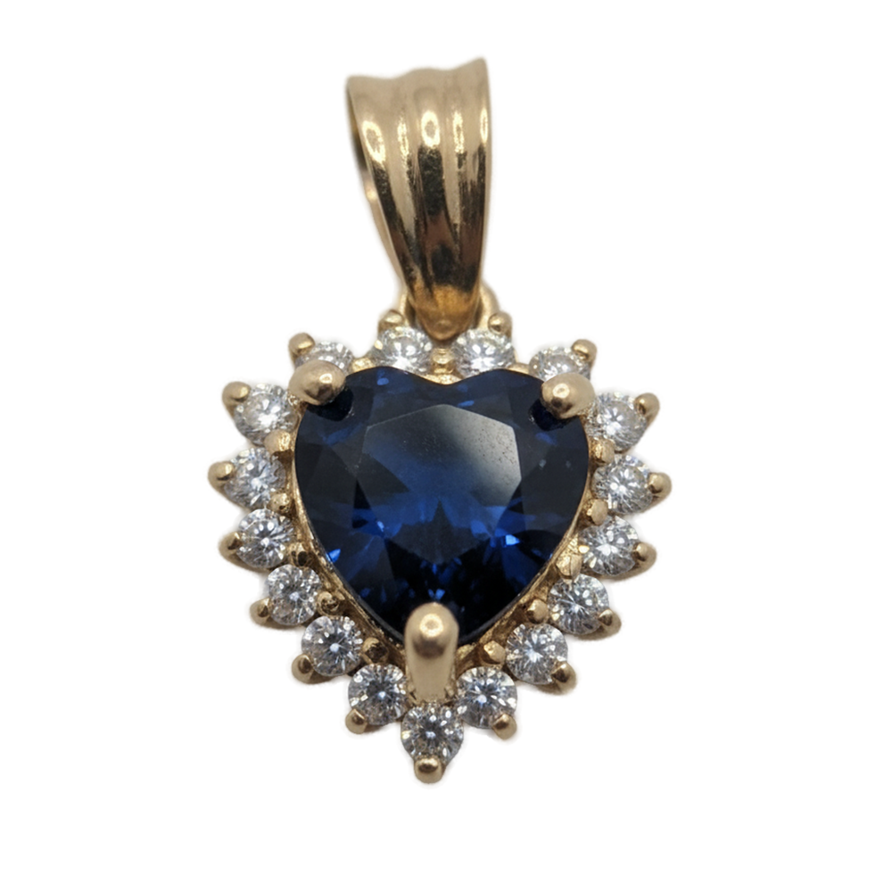 Blue Heart Pendant