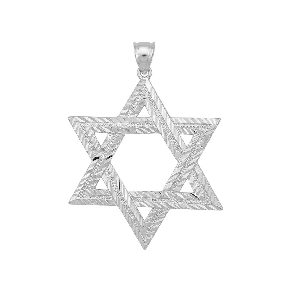 Silver Star of David Pendant