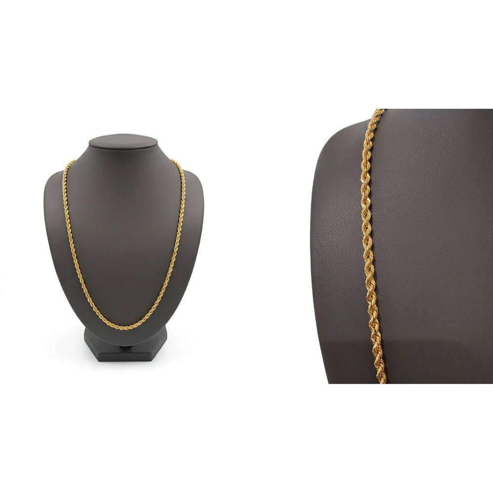 Rope Link Chain 24" 18K