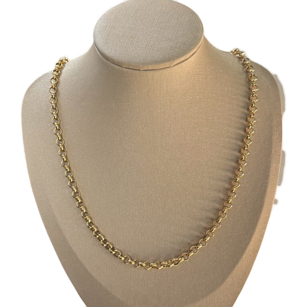 Gold Cable Chain Necklace