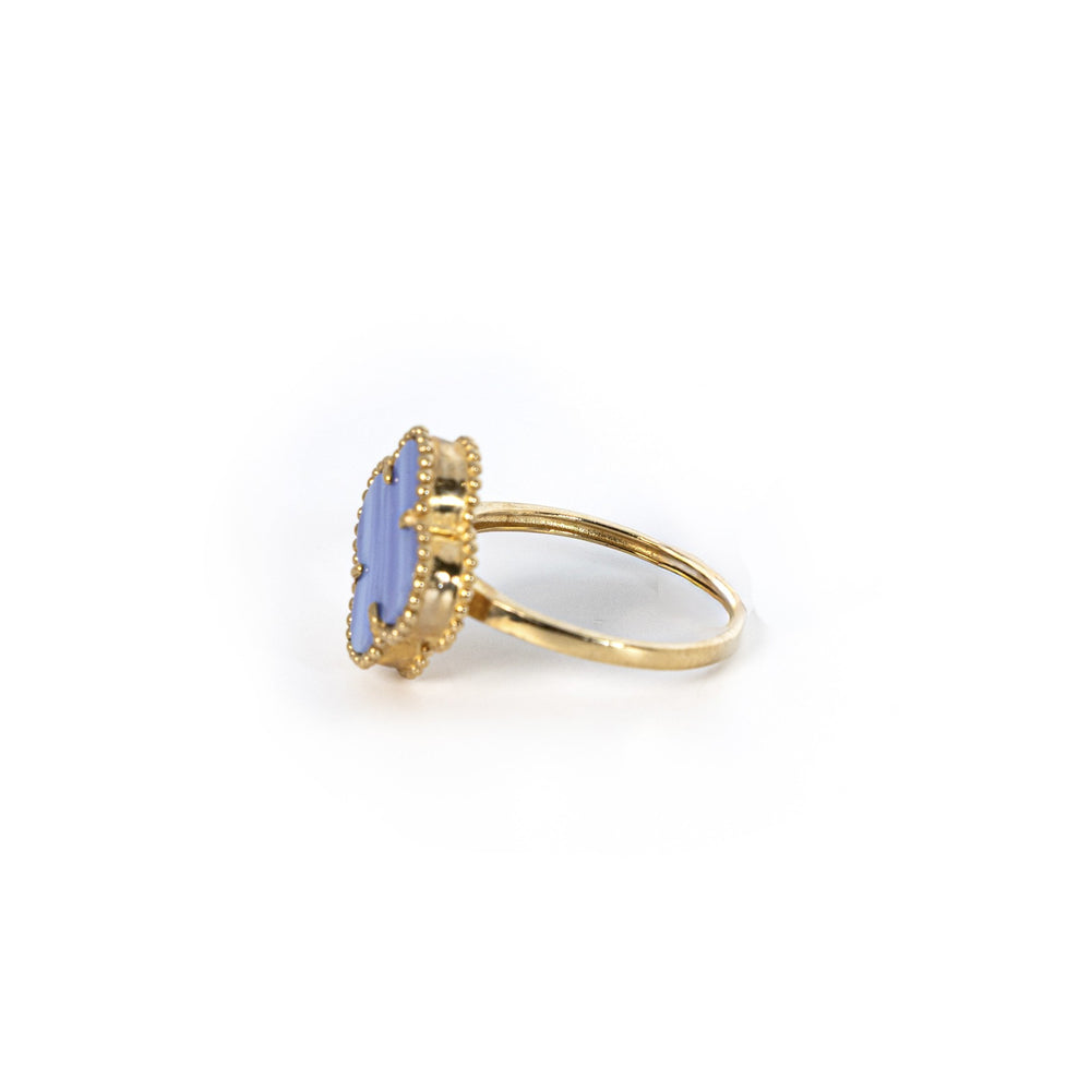 Azure Clover Ring
