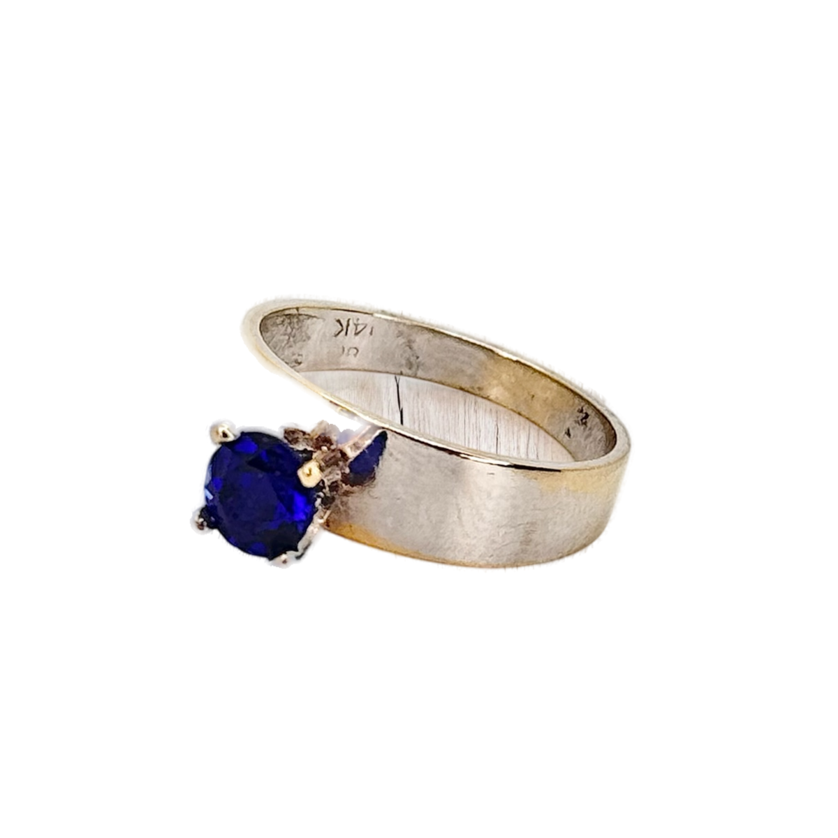 Ring Solitaire White Gold 14K