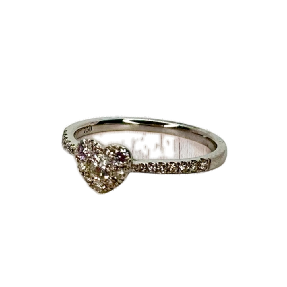 Heart Ring with Diamonds