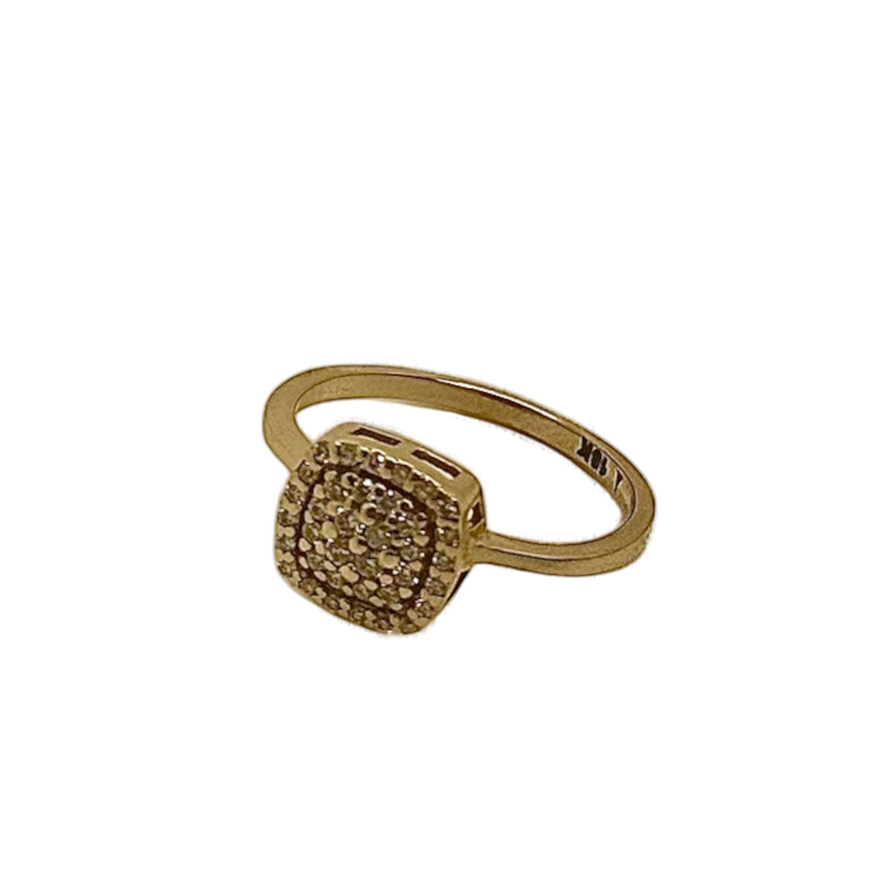 Ring Engagement square 18k