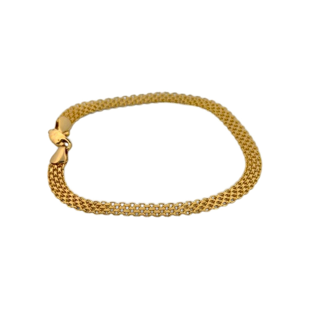 Gold Women Mesh Bold Bracelet