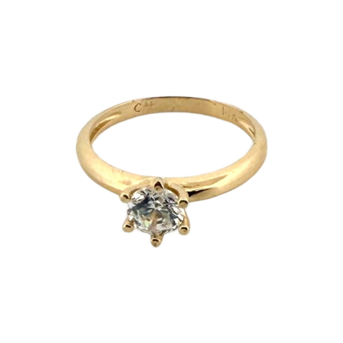 Anillo solitario brillante