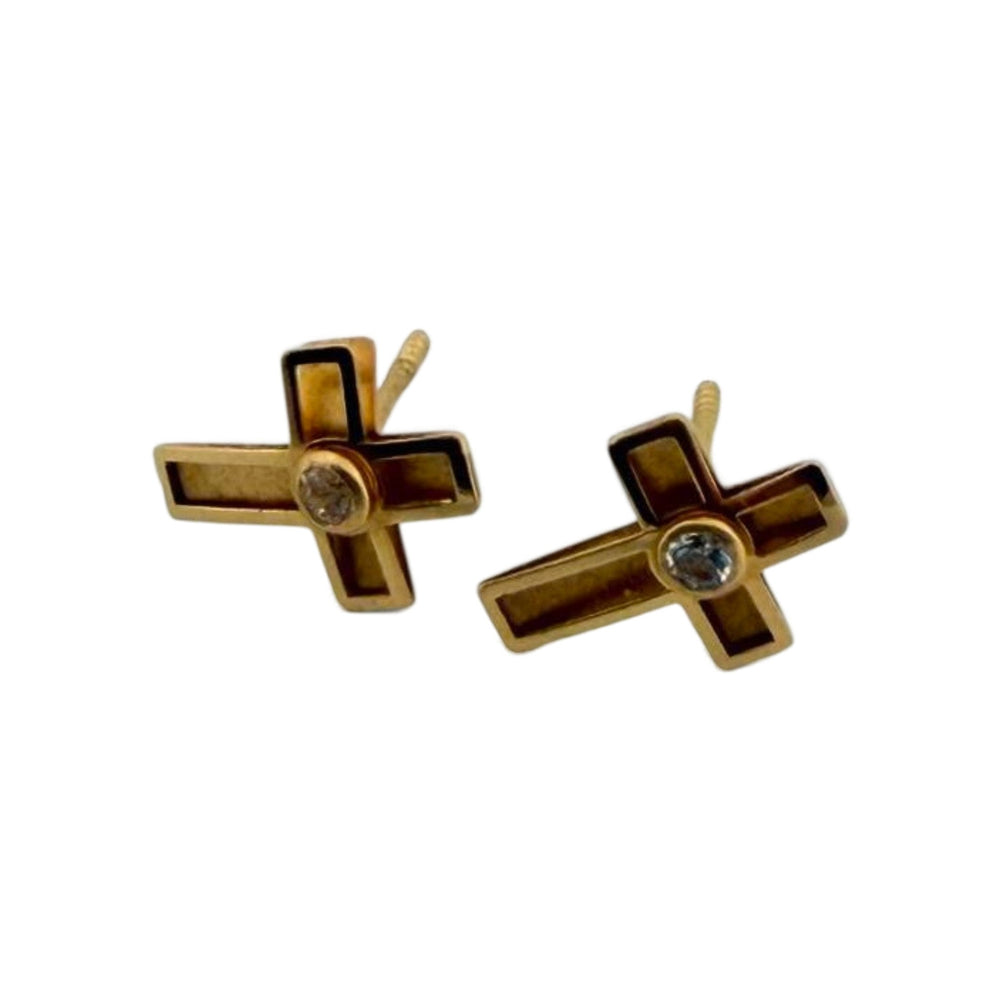 Croix Élégance Studs