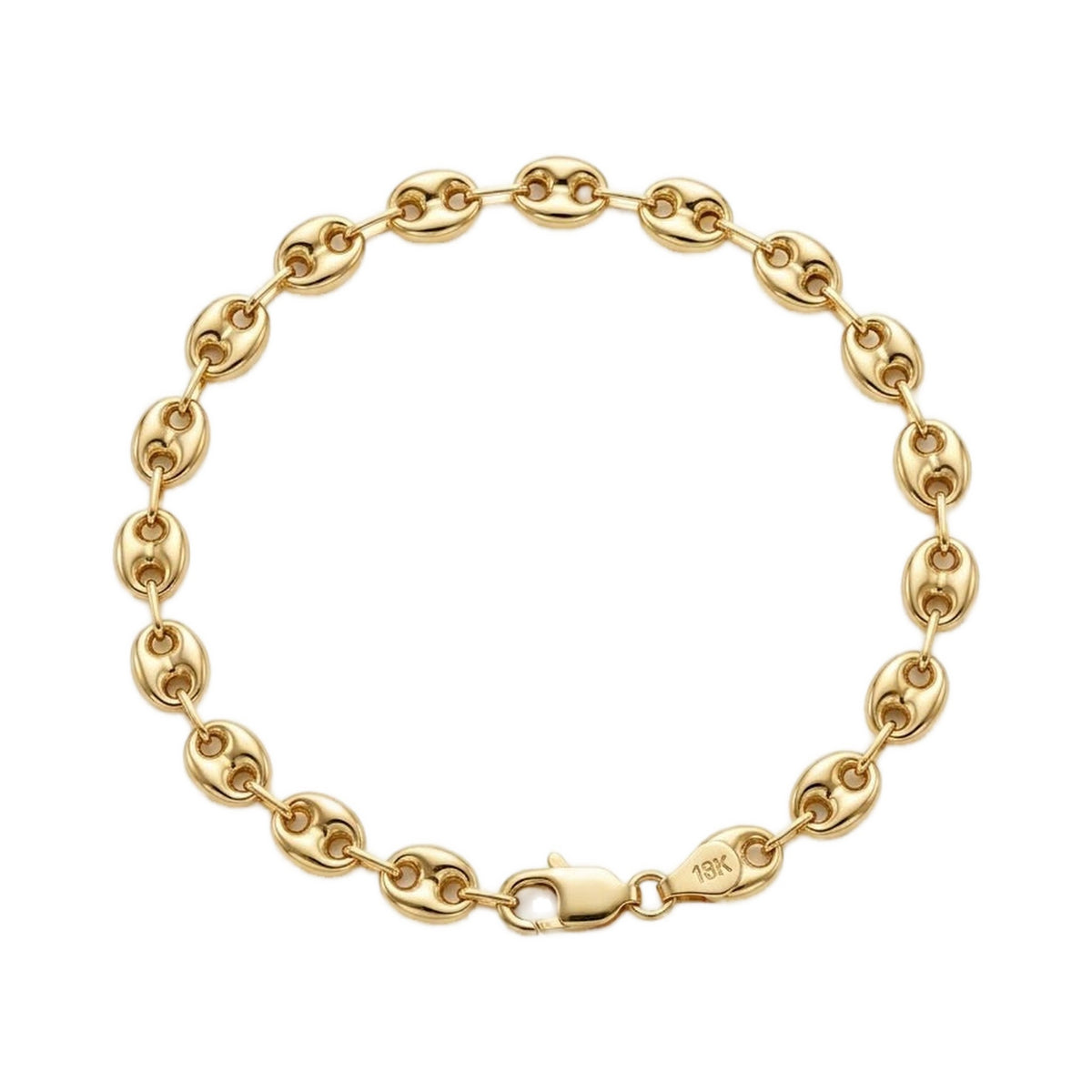 Gucci Link Bracelet 7" 18K