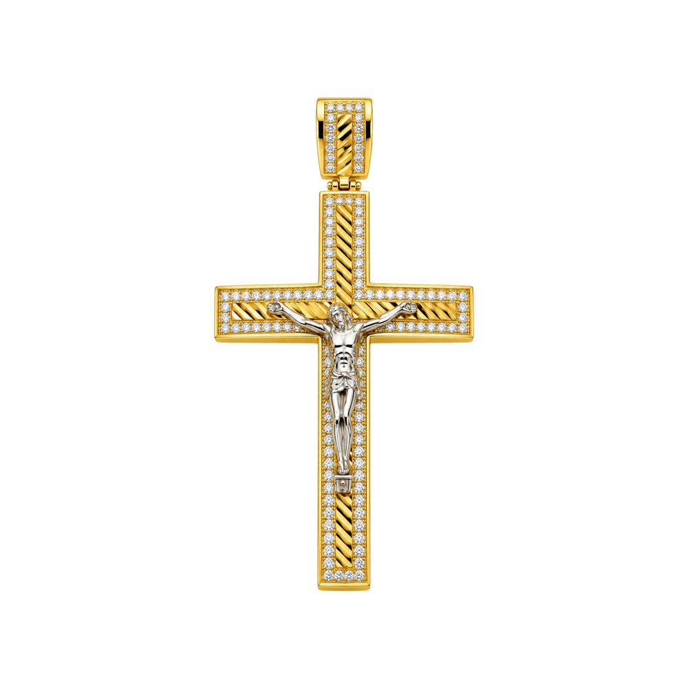 14K Crucified Christ Pendant
