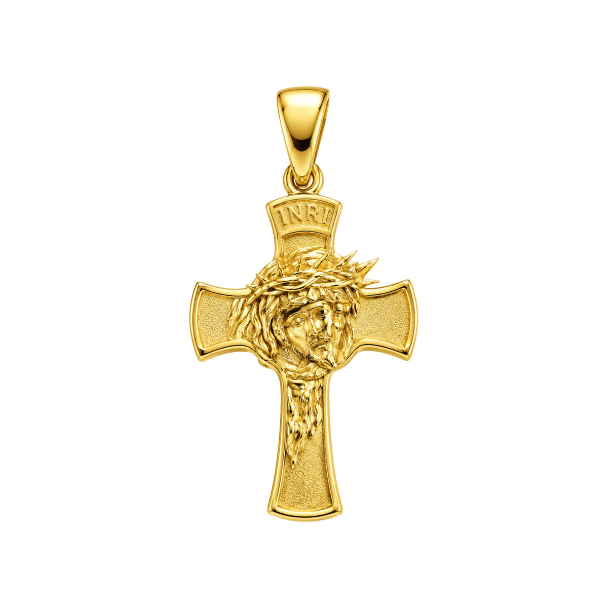 18K INRI Crucifix Pendant