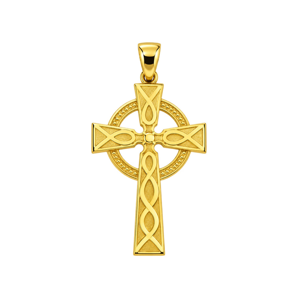 14K Celtic Cross Pendant