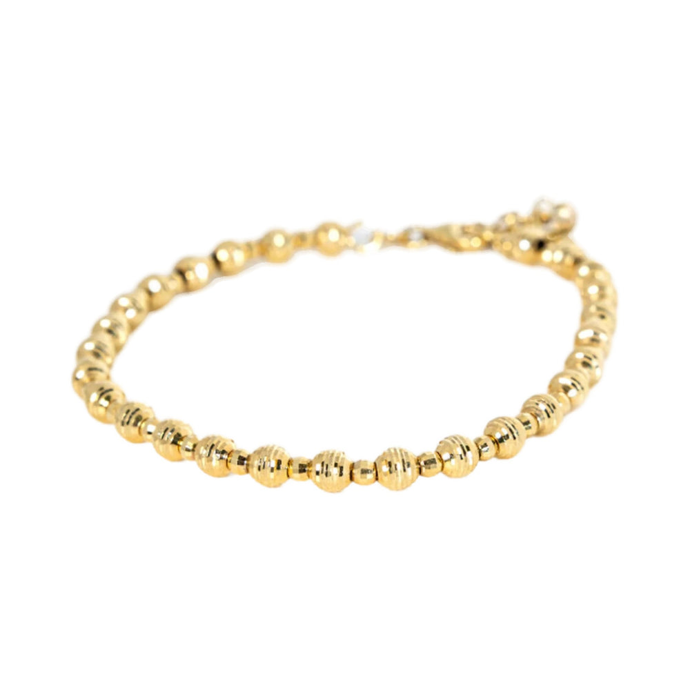 Gold Bead Bracelet 10K