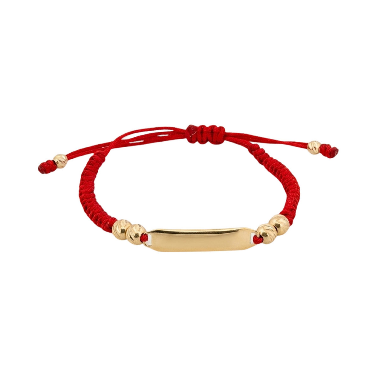 18K Red String ID Bracelet