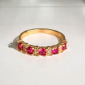FUCSIA ZIRC RING