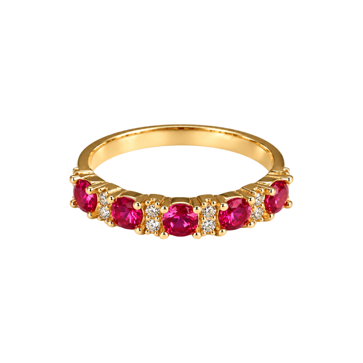 ANILLO DE CIRCONITA FUCSIA