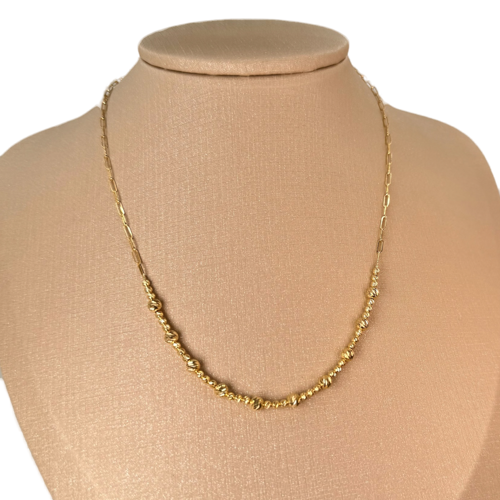 Clip Golden Balls Necklace