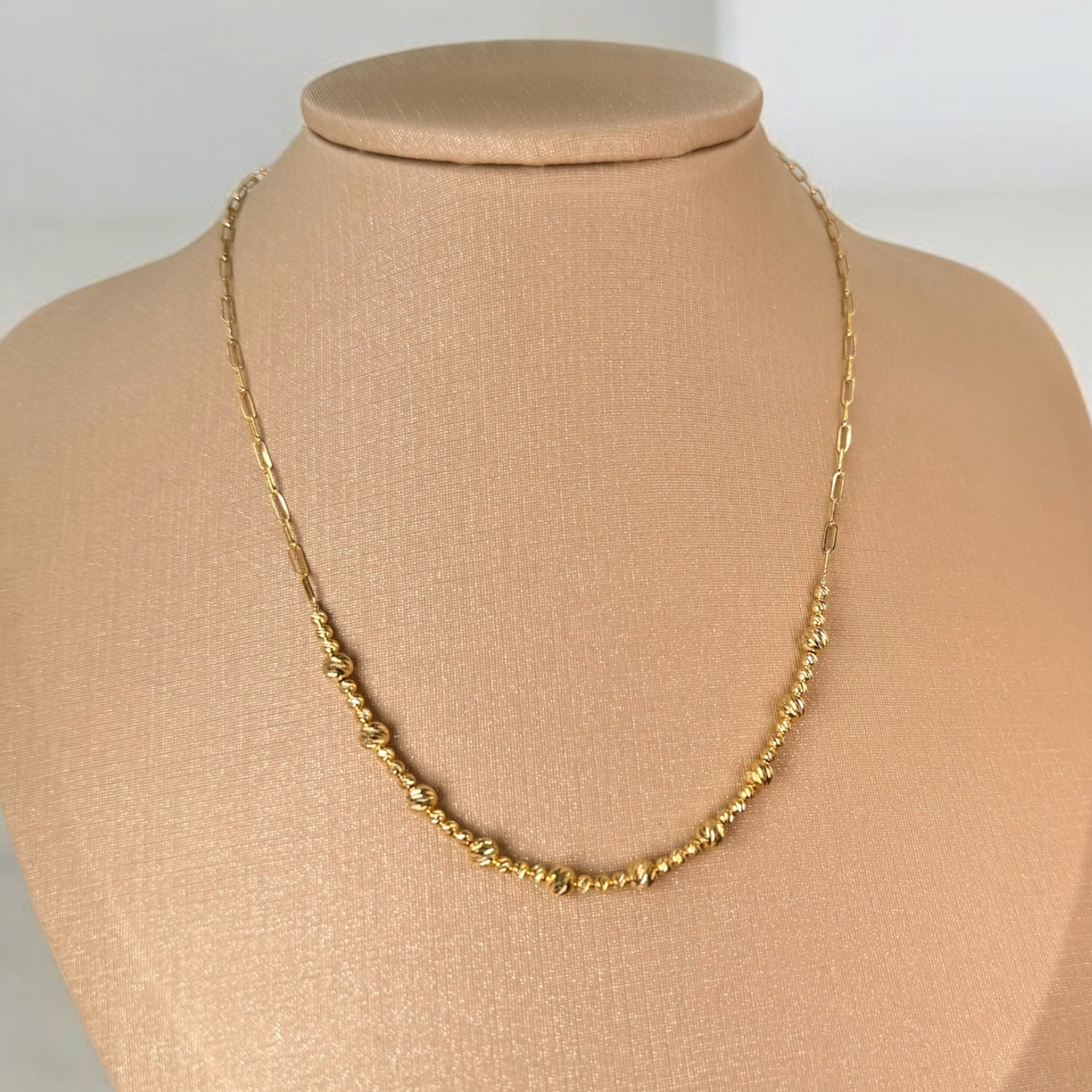 Clip Golden Balls Necklace
