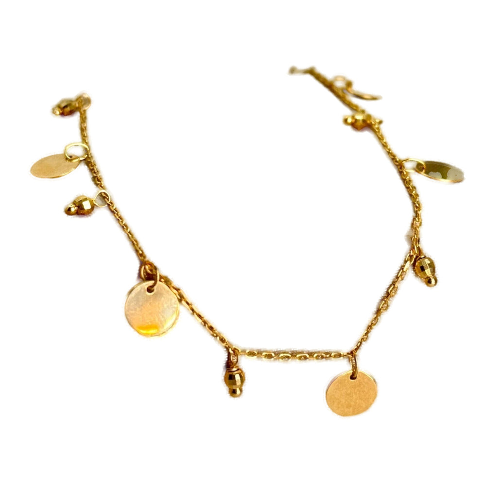 Gold Coin Bracelet