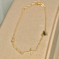 HEART AND CROSS BRACELET
