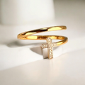 CROSS ZIRC RING