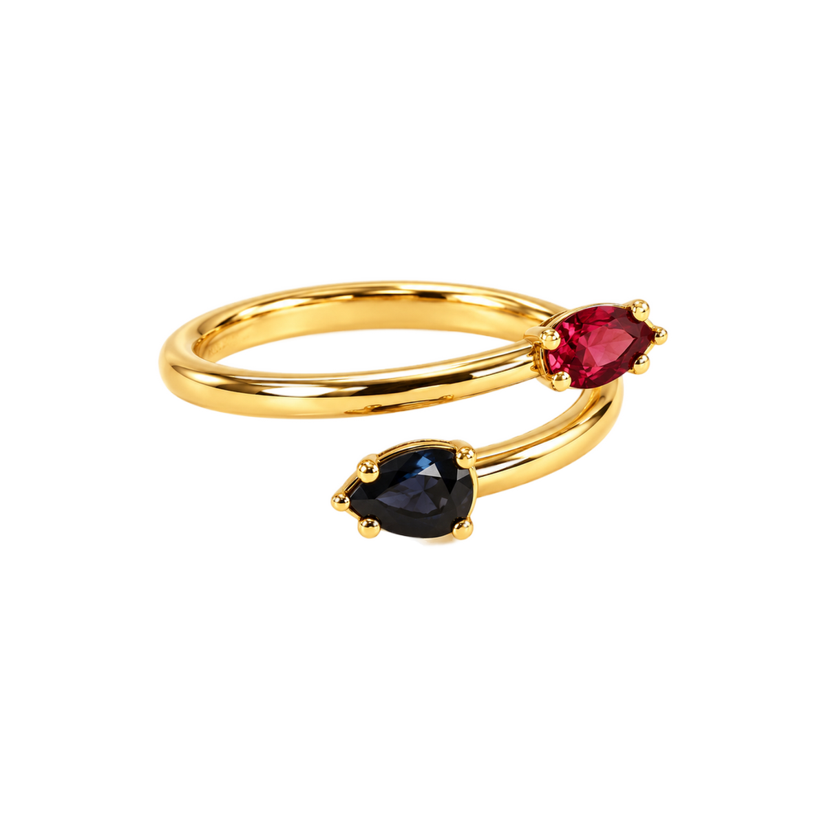ANILLO DE ZAFIRO Y RUBÍ