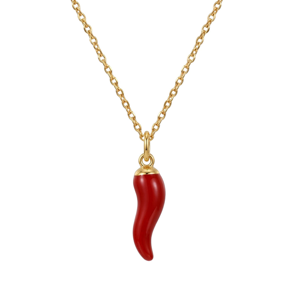 HORN AND HEART NECKLACE