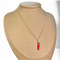 HORN AND HEART NECKLACE
