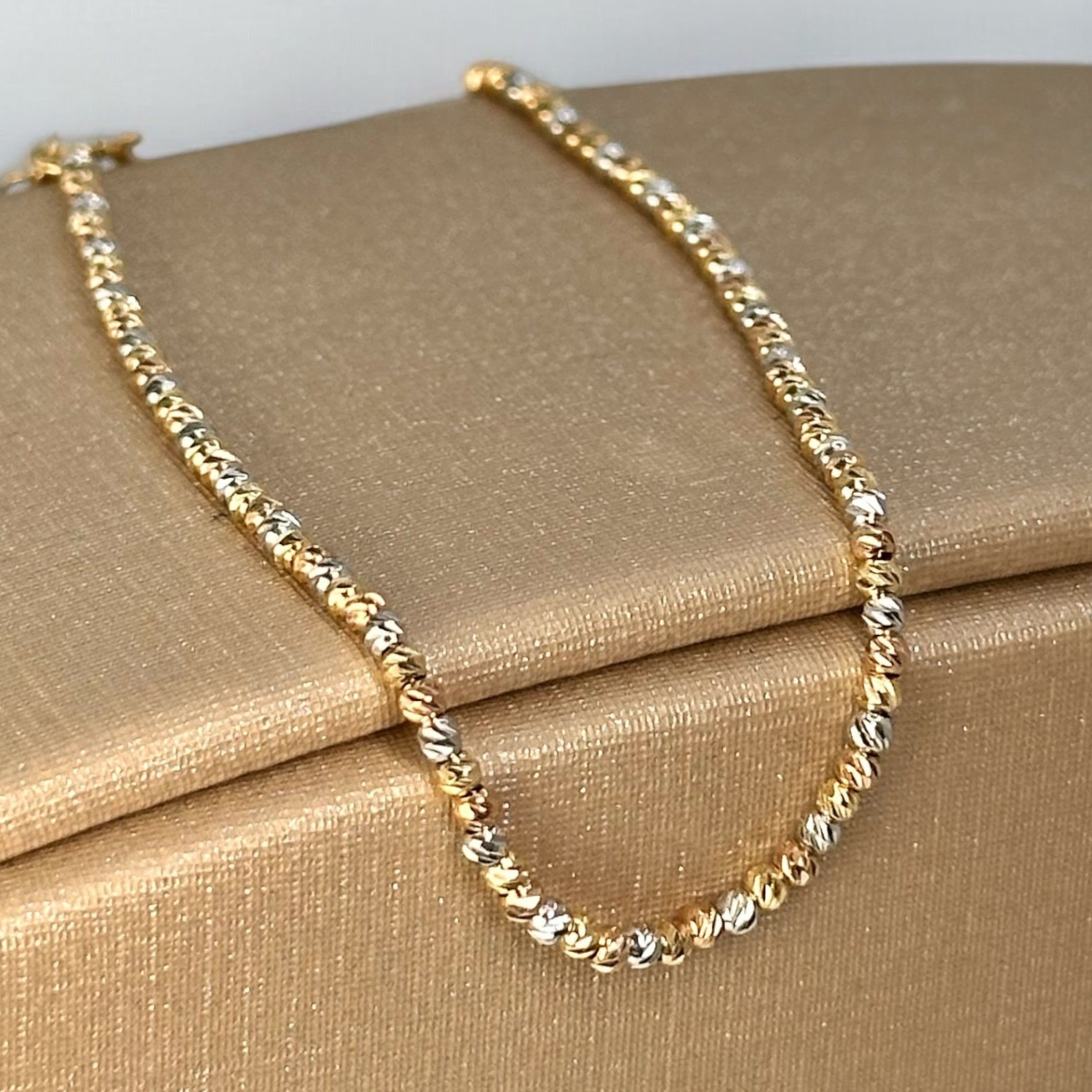 DIAMOND CUT BALL BRACELET