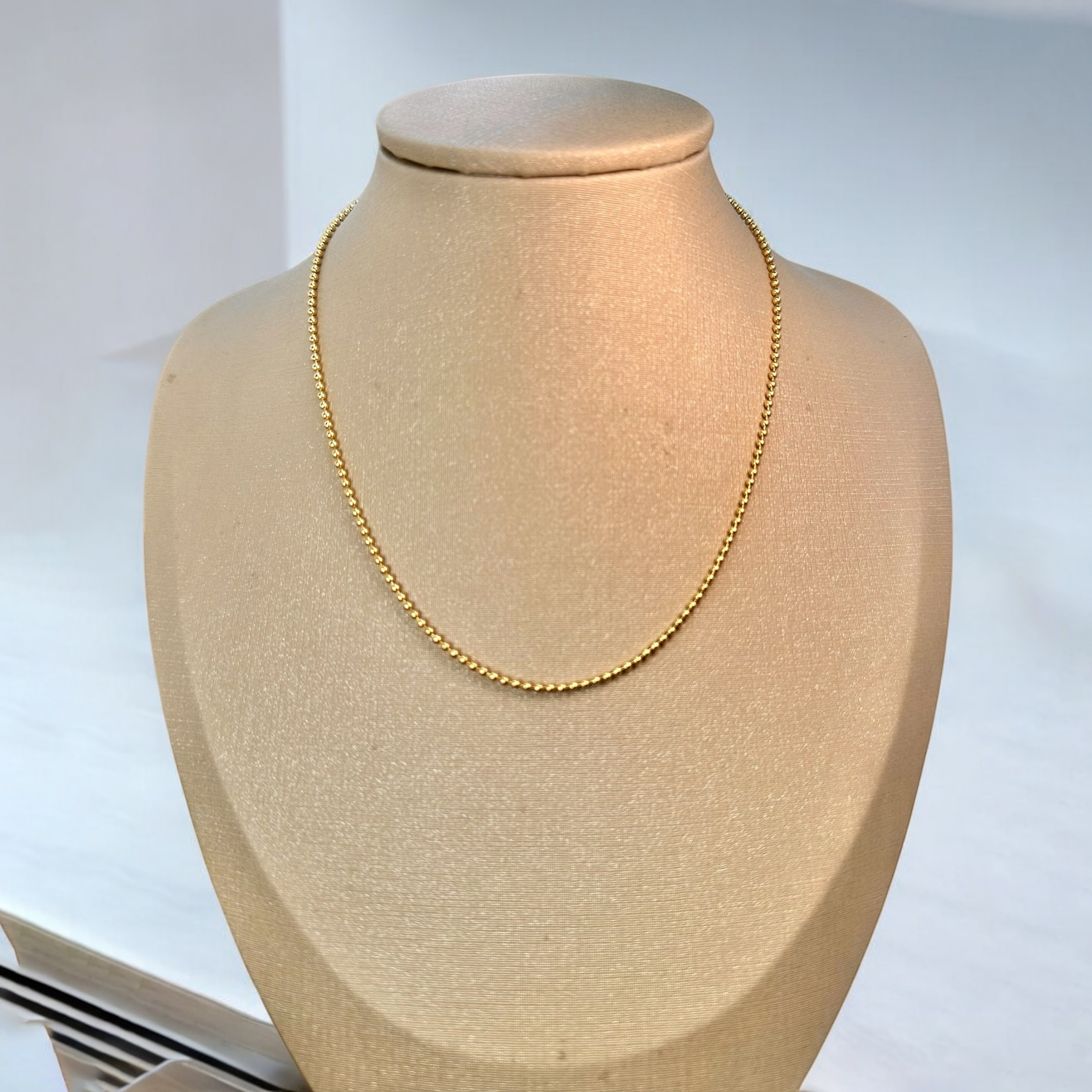 BALLS DIAMOND CUT NECKLACE