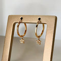 Star Hoop Earrings