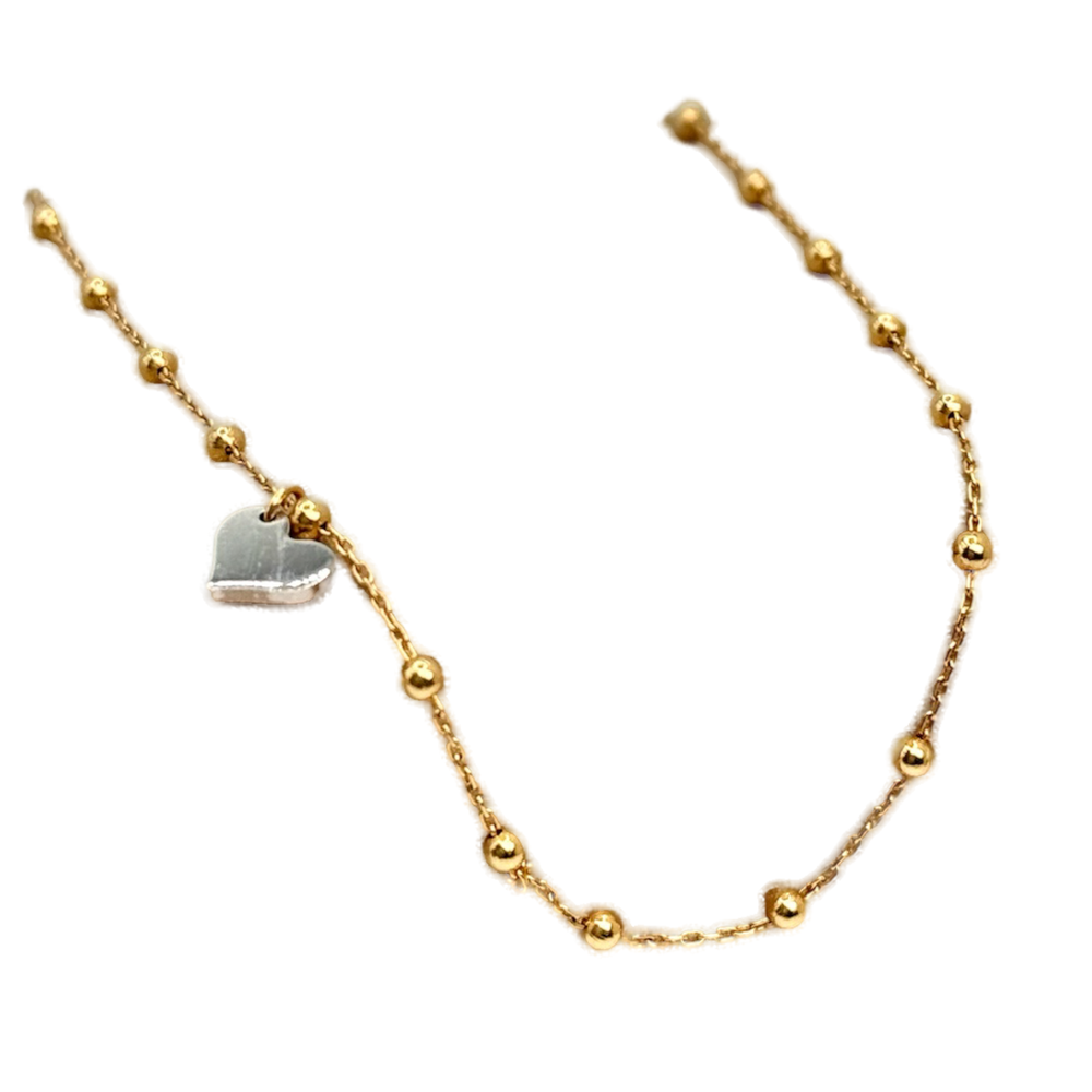 Heart Charm Anklet