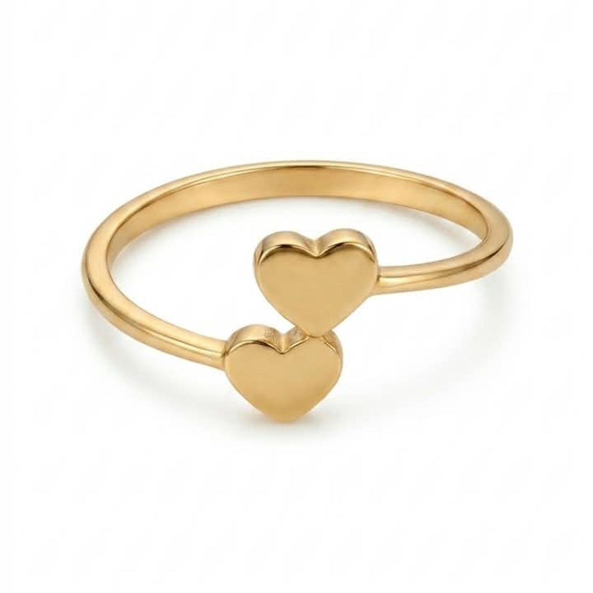 Anillo de corazones 18K