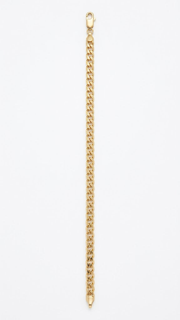 Pulsera tejido cubano 18k