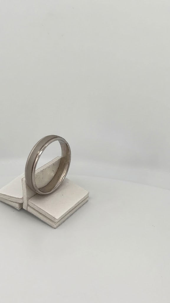 Anillo oro blanco talla 8