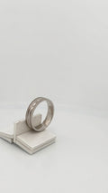 Anillo de oro blanco de 14k talla 6