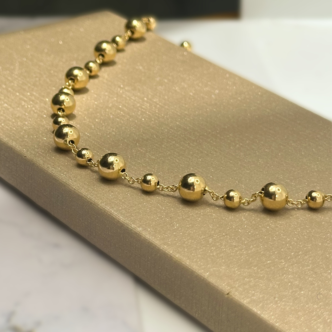 Gold Sphere Necklace