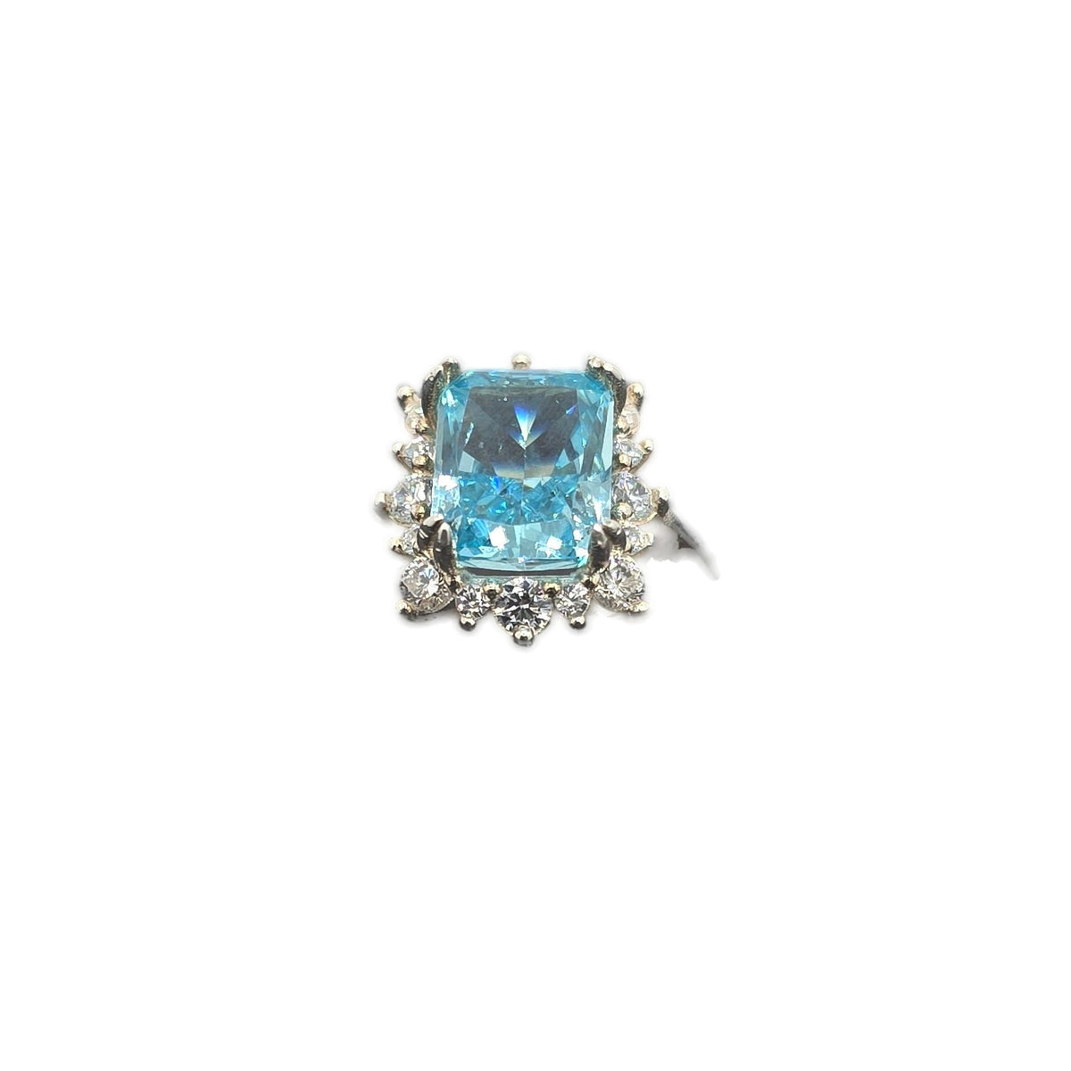 Anillo azul brillante