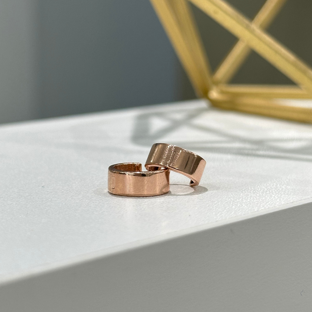 Rose gold earrings