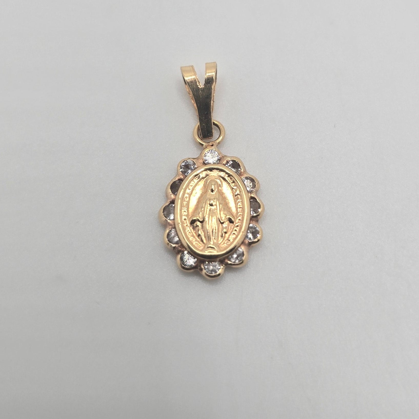 Gold Pendant with the Virgin Mary