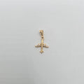 Gold Airplane Pendant